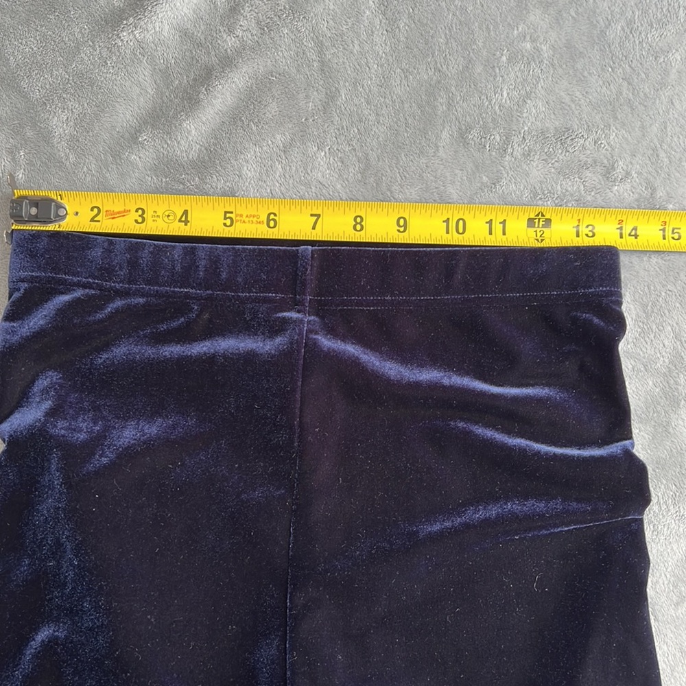 NWOT Blackmilk Velvet Deep Blue High Waisted Leggings ~ LIMITED Size Medium - Picture 11 of 15